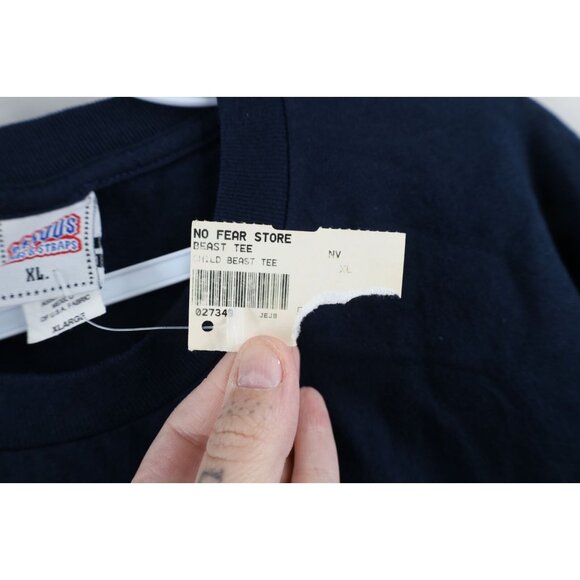 Deadstock Vtg 90s Famous Stars and Straps Mens XL Children of the Beast T-Shirt - Picture 4 of 11